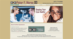 Desktop Screenshot of peterfmorseoptometry.com